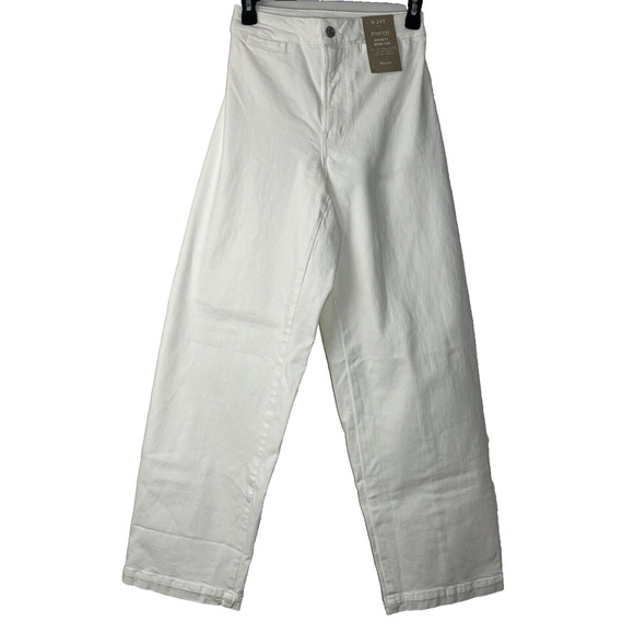 Madewell The Tall Curvy Emmett Wide Leg Jean 24T Tile White Welt Pocket Edition - Picture 1 of 13